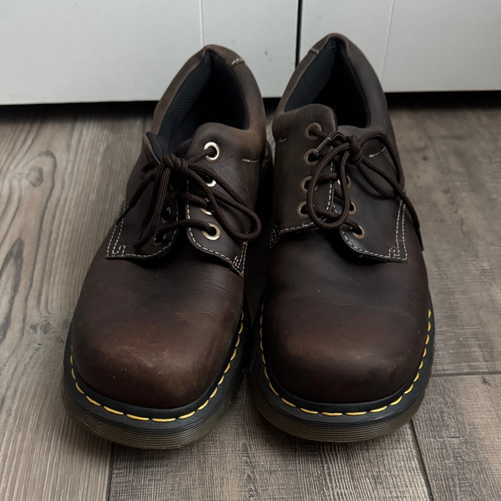 Doc Martens Men's Brown Leather Shoes